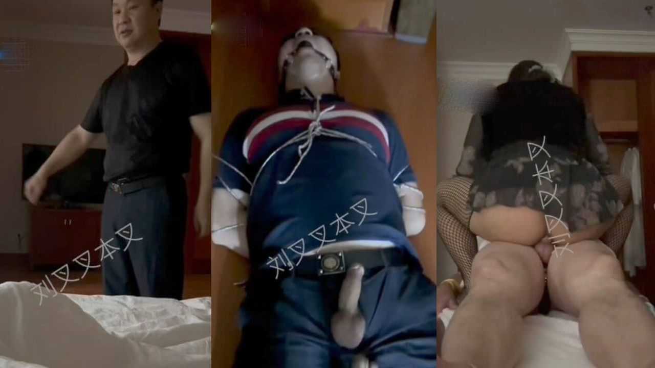 神叉调教某音土豪大叔，最后帮他撸射，好粗